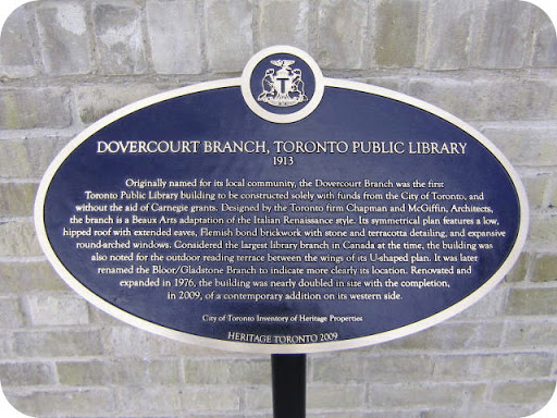 Dovercourt Branch, Toronto Public Library 1913