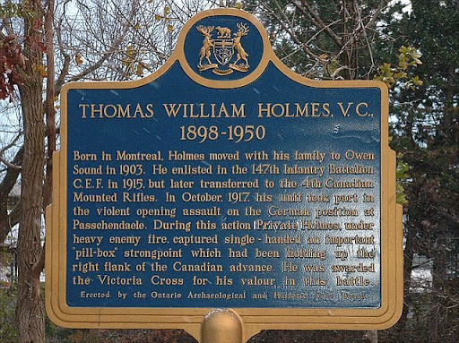 Thomas William Holmes, V.C., 1898-1950