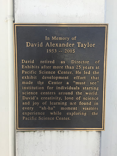 David Alexander Taylor Memorial Plaque