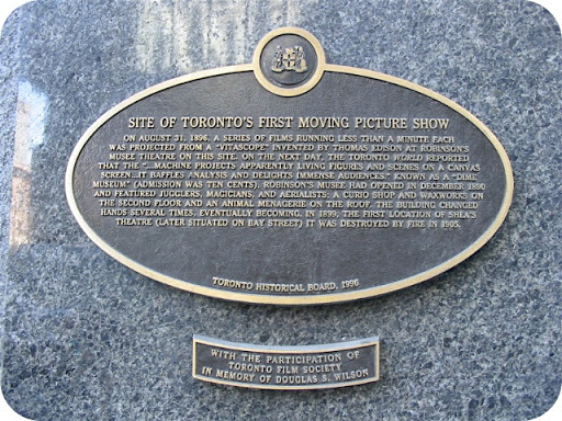 Site of Toronto's First Moving Picture Show