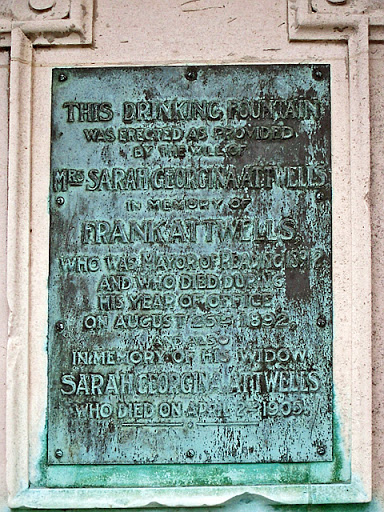 Memorial plaque for Frank Attwells, former Mayor of Reading