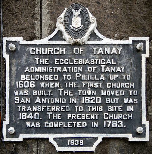 Church of Tanay historical marker