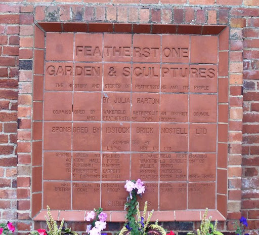 The Brick Plaque, Featherstone Sculpture and Garden Area