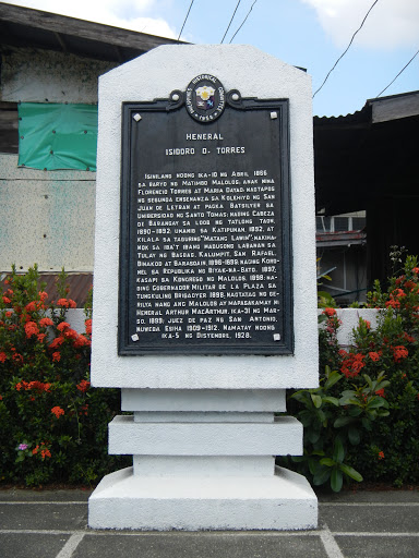 General Isidoro D. Torres historical marker