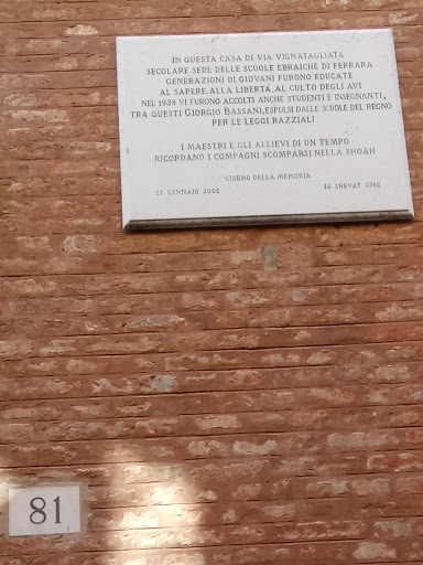 Commemorating the Hebrew School & Giorgio Bassani