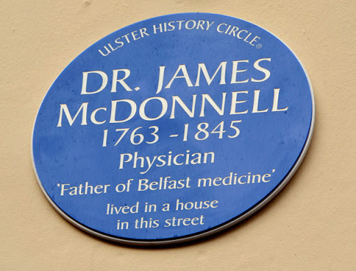 Dr James McDonnell plaque, Belfast
