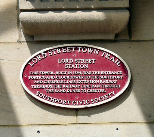 Lord Street Town Trail: Station Plaque