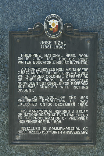 Jose Rizal historical marker