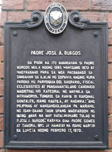 Father Jose A. Burgos historical marker