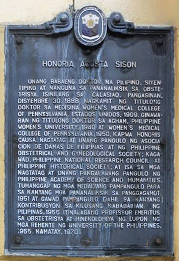 Honoria Acosta Sison historical marker