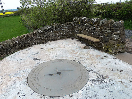 Commemorative plaque at the site of the Eildon Tree