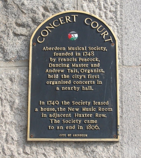 Concert Court plaque