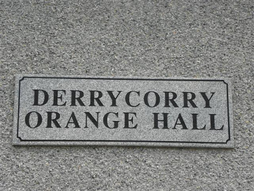 Plaque, Derrycorry Orange Hall