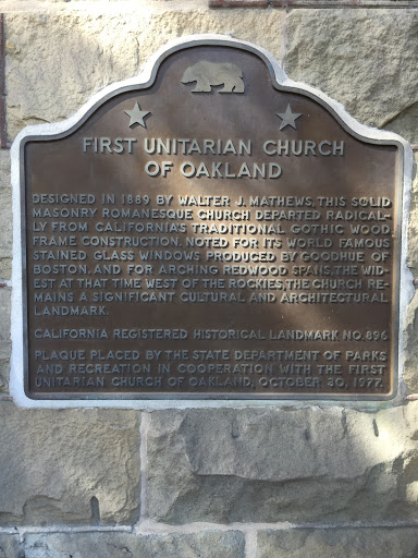 First Unitarian church of Oakland