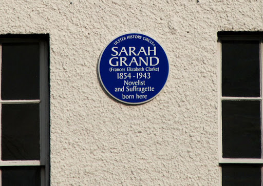 Sarah Grand plaque, Donaghadee