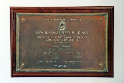 Seacombe Ferry Buildings plaque