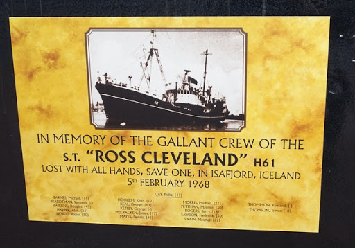 In memory of the gallant crew of the Ross Cleveland
