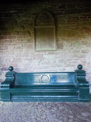 A small stone gazebo in the Italian Garden at Glamis