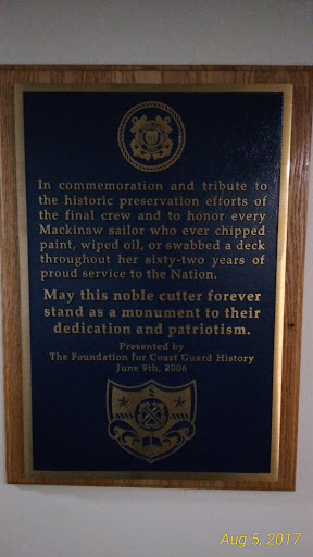 USCGC Mackinaw final crew commemoration