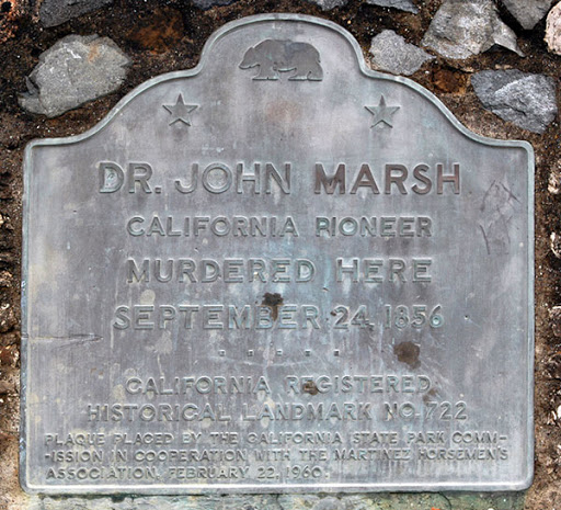 Dr. John Marsh California Pioneer Murdered Here