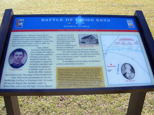 Battle of Cross Keys - Southern Artillery