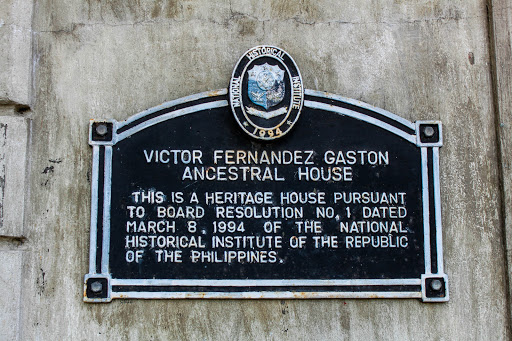 Victor Fernandez Gaston Ancestral House historical marker