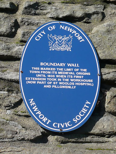 Plaque near St Woolos Cathedral