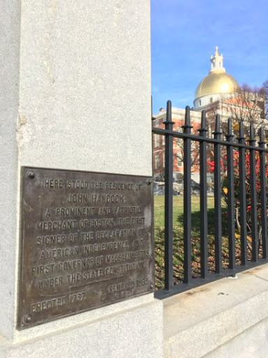 Here Stood the Residence of John Hancock
