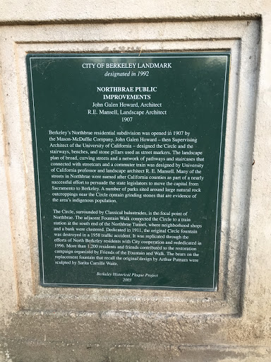 NORTHBRAE PUBLIC  IMPROVEMENTS