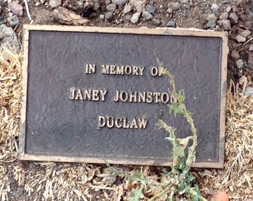 In Memory of Janey Johnston Duclaw