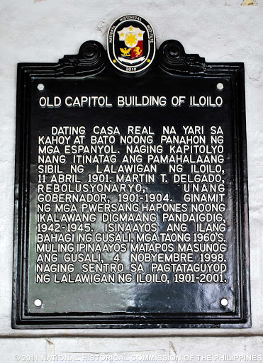 Old Capitol Building of Iloilo historical marker