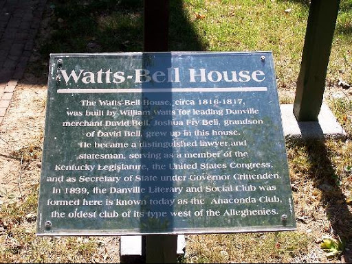 Historical Marker at the Watts-Bell House