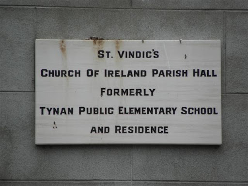 Plaque, St Vindic's COI Parish Hall, Tynan