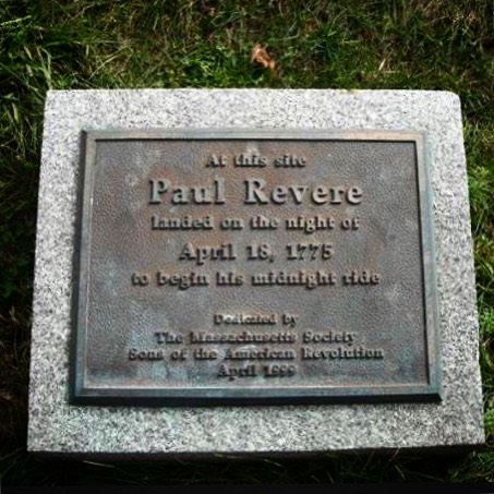 At This Site Paul Revere Landed