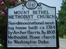 MOUNT BETHEL METHODIST CHURCH