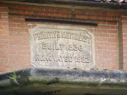 Plaque on the Sibton Methodist Chapel