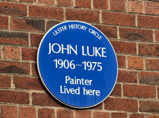 John Luke (painter) plaque, Belfast