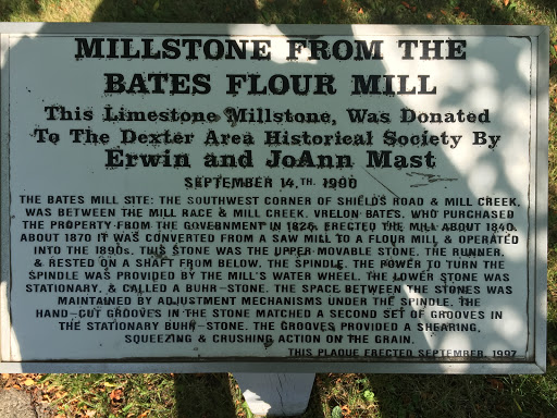 Millstone from the Bates Flour Mill