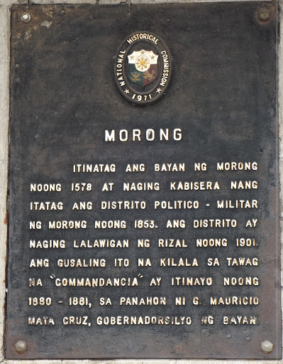 Morong historical marker