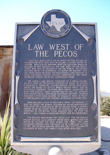 Law West of the Pecos