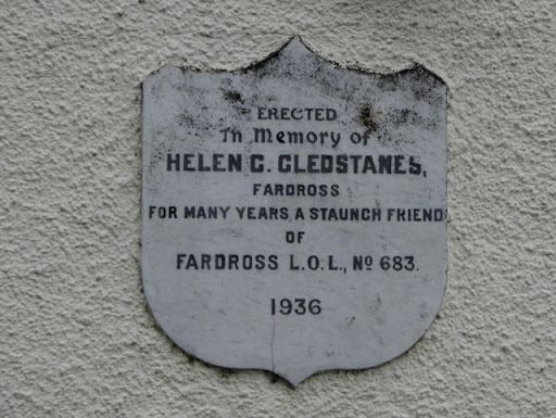 Plaque, Fardross Orange Hall