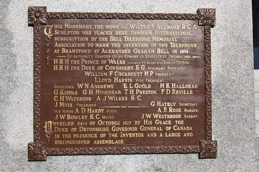 The Invention of the Telephone at Brantford by Alexander Graham Bell in 1874