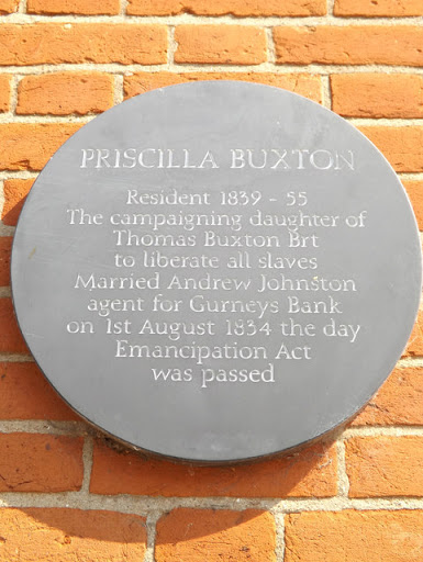 Priscilla Buxton Plaque