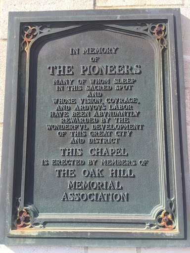 In Memory of the Pioneers