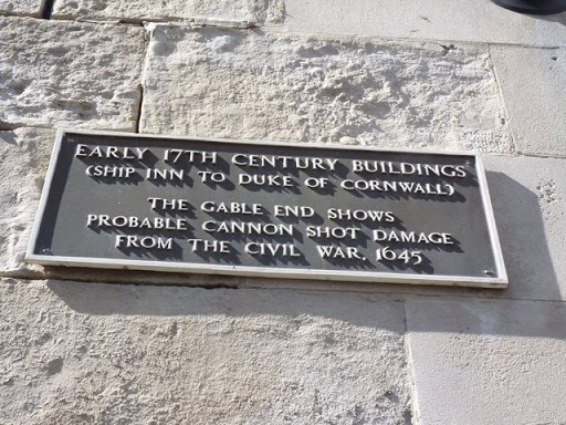 Plaque on Ship Inn, Weymouth