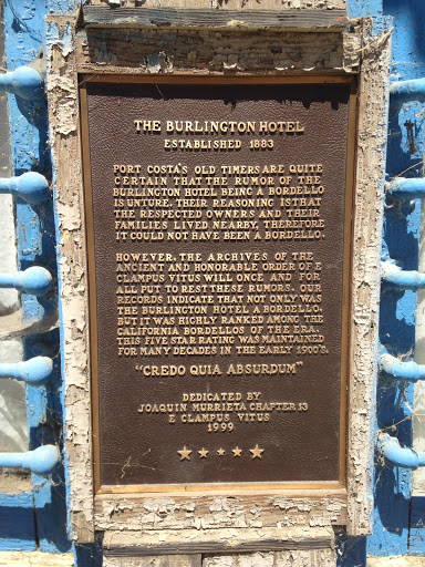 The Burlington Hotel, Established 1883