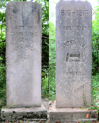 Site of Cabin Home of Samuel Milroy