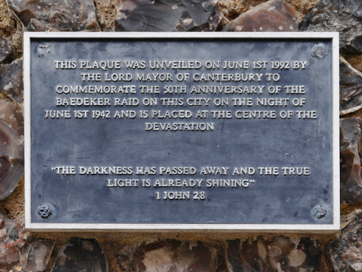 Baedeker Raid Plaque, St George's Clocktower