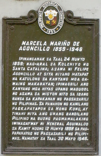 Marcela Mariño de Agoncillo historical marker