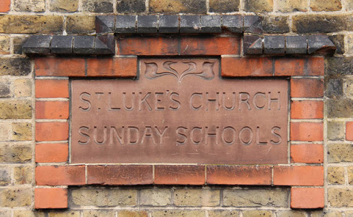 St Luke, Greenleaf Road, Walthamstow - School plaque